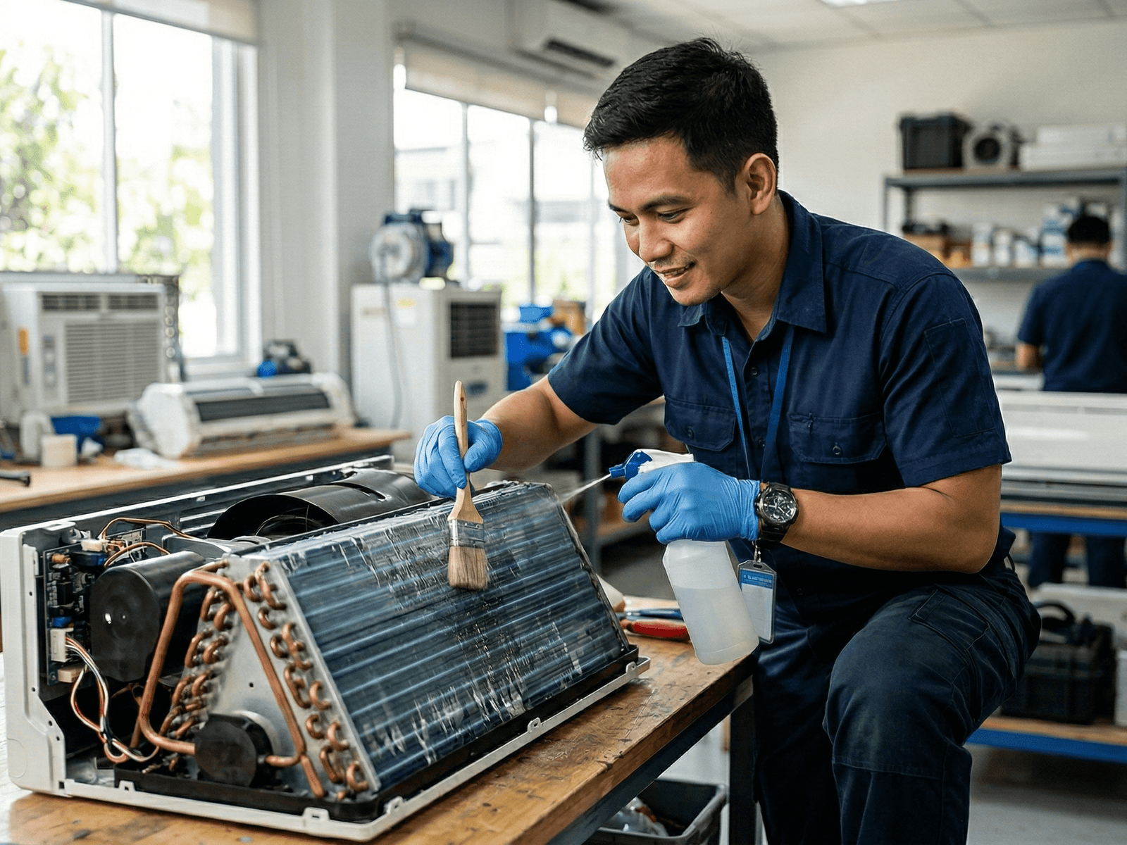 Aircon preventive maintenance service for commercial building in Cavite Philippines